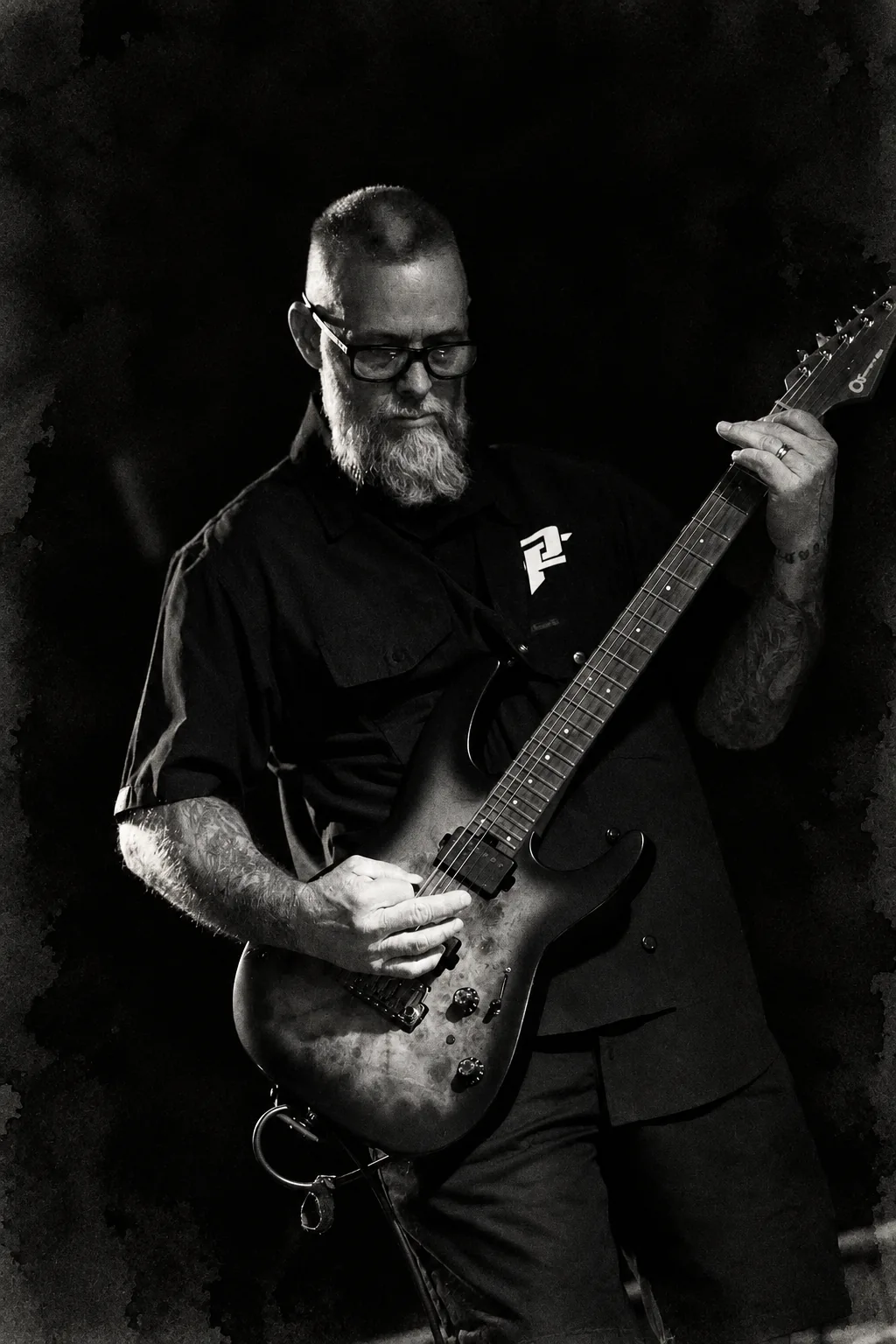 Guitarist playing a guitar